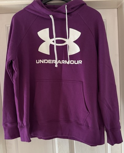 Purple under armour hoody - armour, size